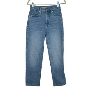 Madewell The Perfect Vintage Straight Jean 24 Light Medium Wash High Rise
